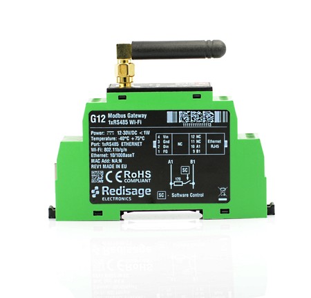 G12 Gateway MODBUS TCP/RTU/ASCII Wi-Fi Ethernet 1xRS485